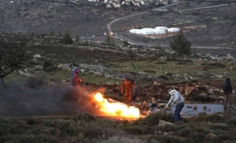 مستوطنون يحرقون محاصيل وإصابة طفلة في المغيّر