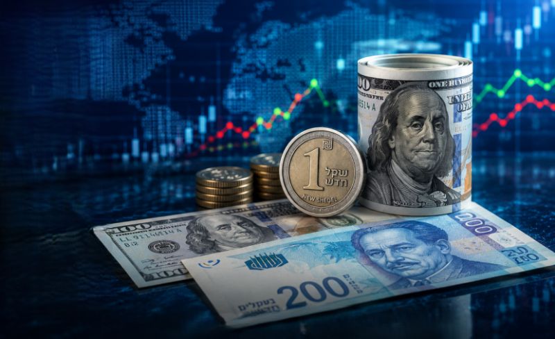 أسعار صرف العملات مقابل الشيكل في فلسطين