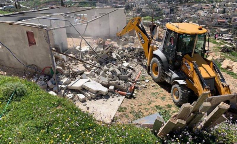 الاحتلال يهدم منشآت زراعية شرقي نابلس