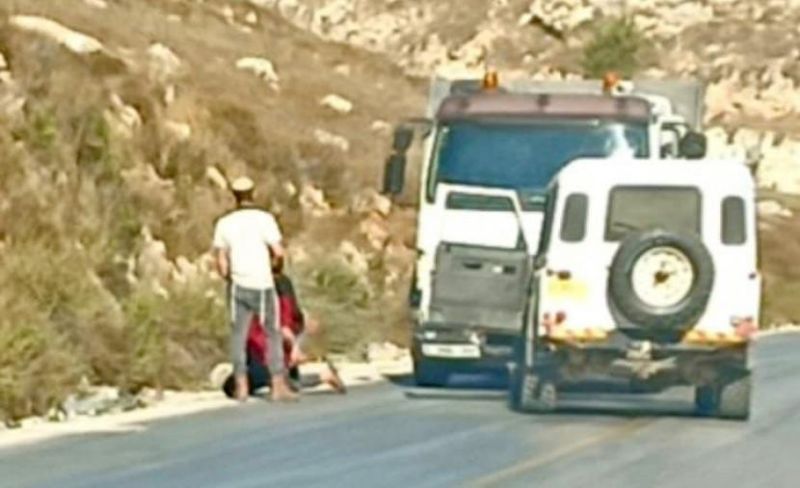 مستوطن يختطف سائقا وشاحنته قرب نابلس