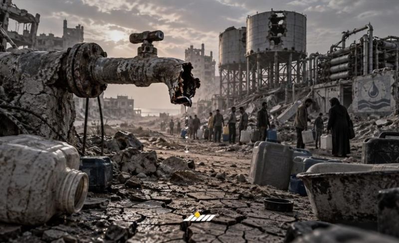 العطش كأداة تهجير صامت.. الاحتلال يمعن في تدمير شريان المياه بغزة