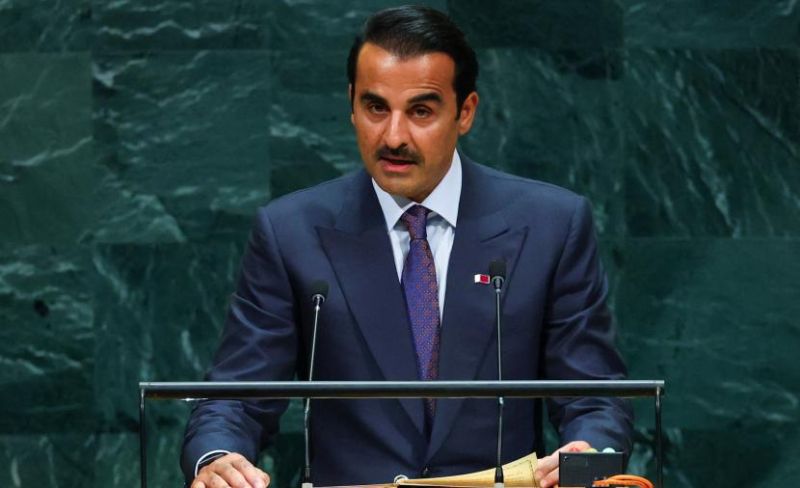 أمير قطر: ما يجري بغزة وصمة عار في جبين الإنسانية