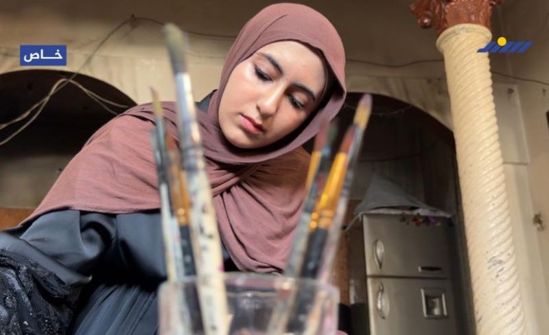 من الحقائب الباهتة إلى لوحات صغيرة.. حلا ترسم فرح أطفال غزة