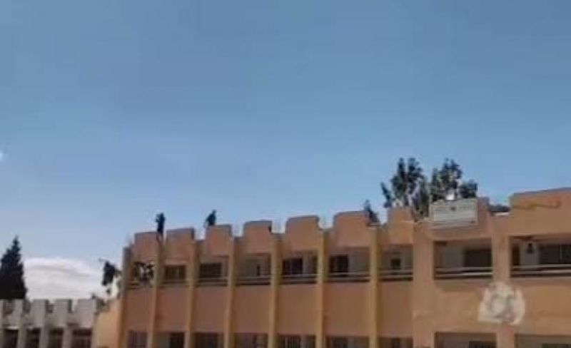 هجوم استيطاني على مدرسة جالود بنابلس