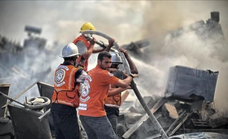 5 مصابين بقصف إسرائيلي استهدف بناية سكنية في مدينة غزة
