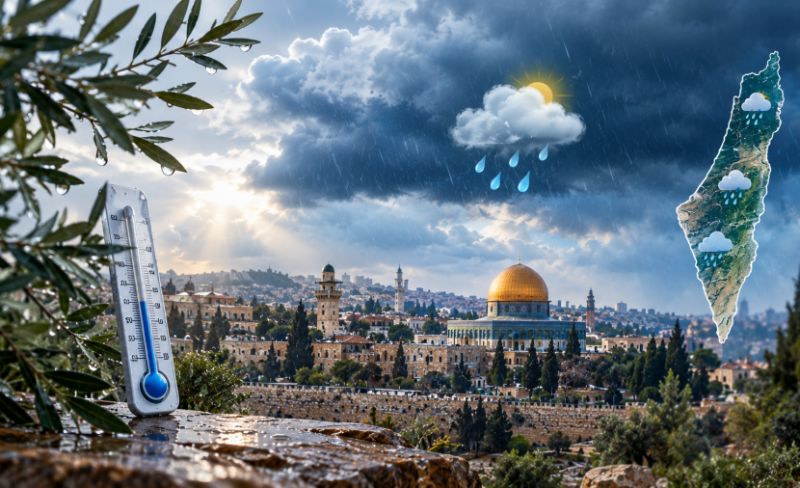أمطار مرتقبة في فلسطين خلال يومين
