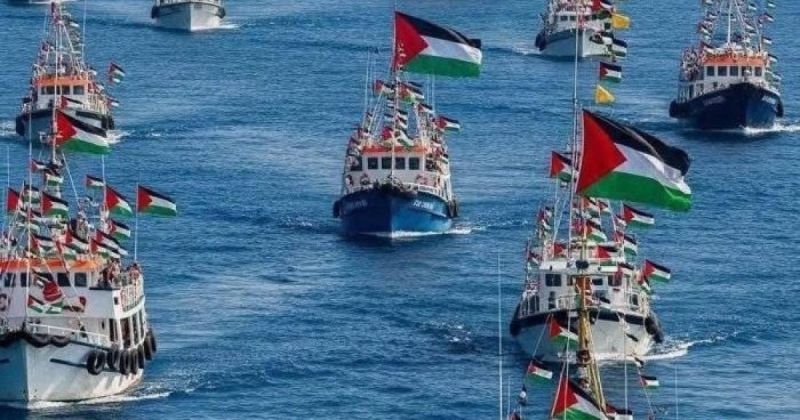 ساعات قليلة ويبحر أسطول الصمود إلى غزة